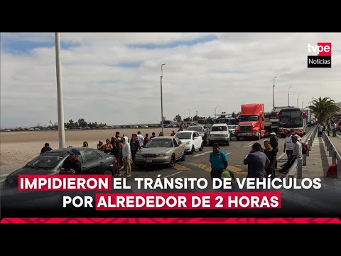 Crisis migratoria: MIGRANTES volvieron a bloquear el paso vehicular en la FRONTERA Perú-Chile