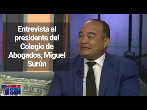Entrevista al presidente del Colegio de Abogados, Miguel Surún