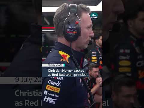 Christian Horner has been sacked as Red Bull team principal after 20 years in charge #itvnews