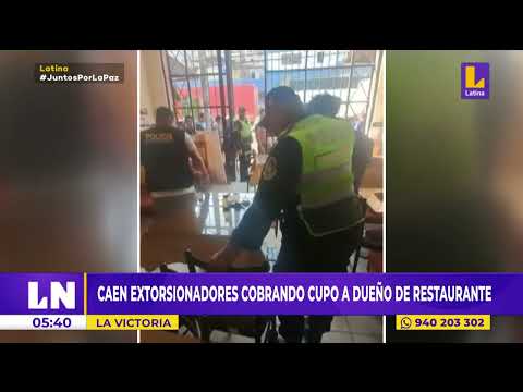 Cae extorsionadores cobrando cupo a dueño de restaurante en La Victoria