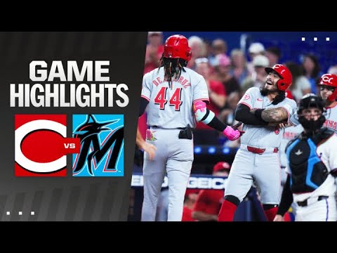 Reds vs. Marlins Game Highlights (8/5/24) | MLB Highlights