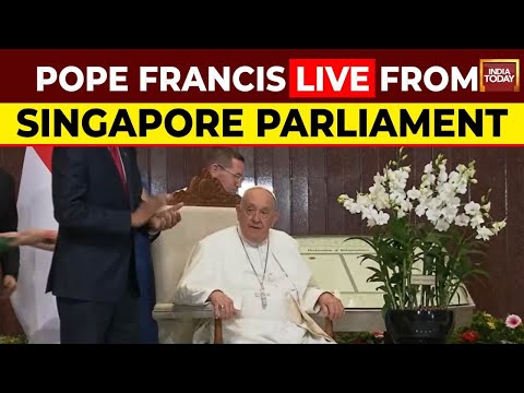Pope Francis Addresses Singapore Parliament LIVE | Pope Francis In Singapore | Pope Tour Updates