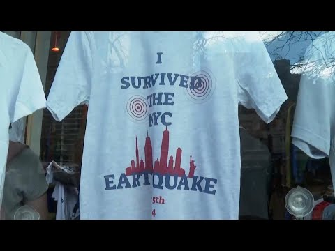 Earthquake shirts created in New York to commemorate the rare occasion