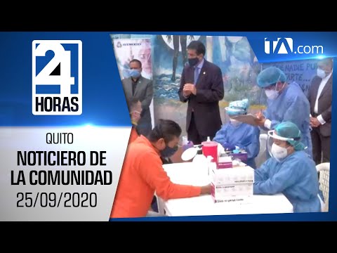 Noticias Ecuador: Noticiero 24 Horas, 25/09/2020 (De la Comunidad Primera Emisión)