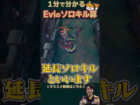 【SHG Evi】1分で分かる！Evi式ソロキル算！ #shorts  #leagueoflegends