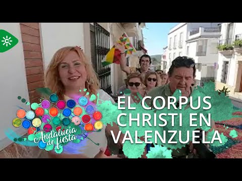 Andalucía de Fiesta | Alfombras de flores para celebrar el Corpus Christi en Valenzuela