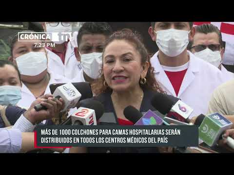 Ministerio de Salud realiza entrega de más de mil colchones para camas hospitalarias - Nicaragua