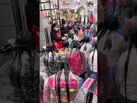 Salon tóc những ngày cuối năm 😂 #cattoc #lamdep #phunu #salontoc #hairsalon #tetnguyendan
