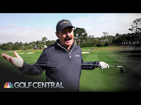 Johnson Wagner hits DART trying Tiger Woods 2000 Pebble Beach hole-out | Golf Central | Golf Channel