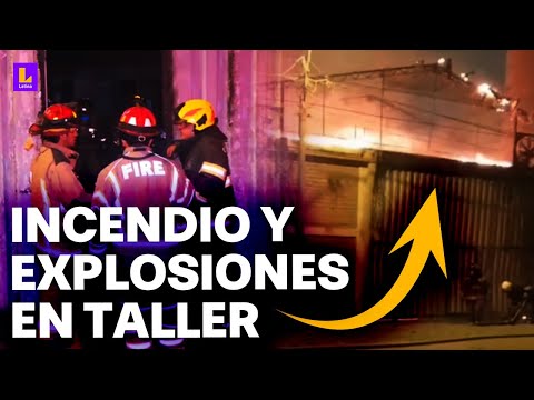 Villa el Salvador: Taller de muebles de cocina se incendia y alerta a vecinos
