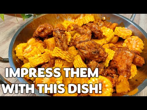Your guests will surely like this all in one meal that is super tasty & satisfying |CHICKEN AND CORN
