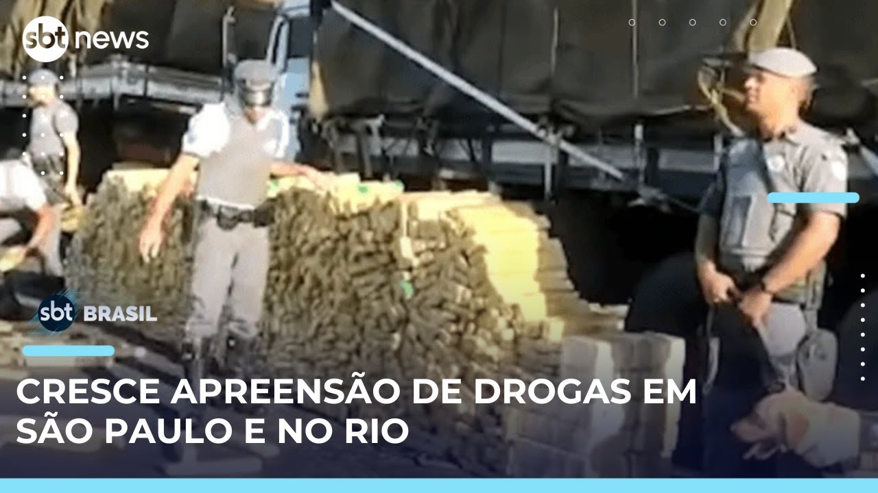 Apreensões de drogas crescem mais de 50 em cinco meses em SP | SBTBrasil