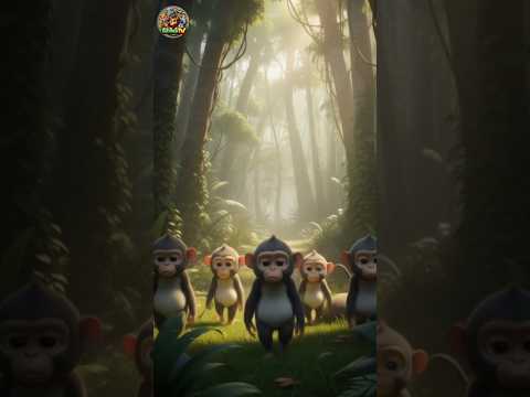 बंदरिया के बच्चे 😭#shortvideo #ytshort #trendingshorts #viralshort #cartoonvideo #shortsfeed