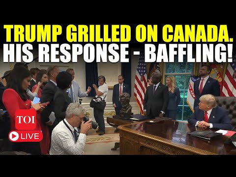 Trump LIVE | ‘DON’T ASK ME THAT’: Trump Snaps At Reporter For Canada Question | Rwanda-Congo Peace