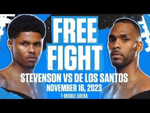 Shakur Stevenson Decisions Edwin De Los Santos | FREE FIGHT