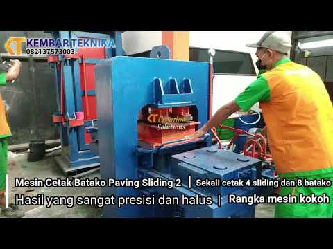 Mesin Cetak Batako Paving Sliding 2 Sisi