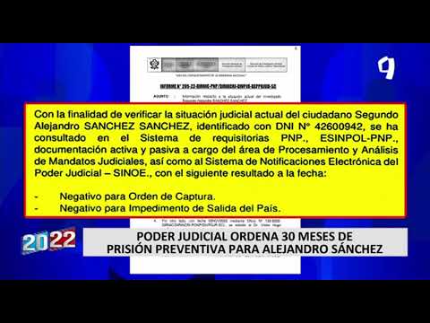 Alejandro Sánchez: Dictan 30 meses de prisión preventiva contra dueño de la casa de Sarratea (3/2)
