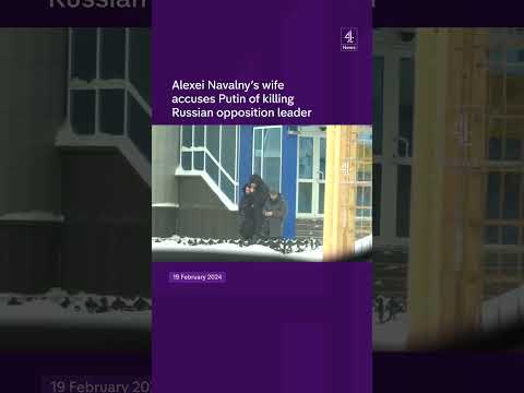 Navalny's wife accuses Putin of killing husband