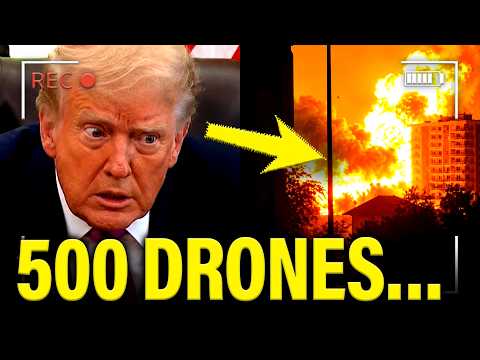 🚨All HELL BREAKS LOOSE as Zelensky LAUNCHES 500 DRONES