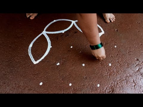 Mahashivratri simple flowers kolam|5*3 maasi masam special kolam|daily rangolidesigns| superrangoli