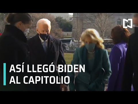 Joe Biden llega al Capitolio para toma de posesión como presidente de EEUU - Las Noticias