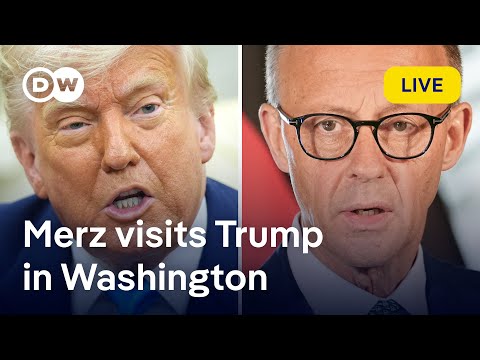 German Chancellor Friedrich Merz visits Donald Trump in Washington | DW News