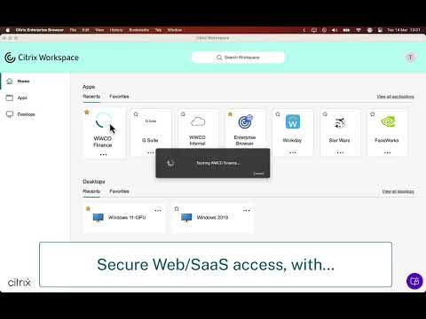 Managing Citrix Enterprise Browser and secure access with GACS