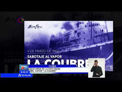Evoca Presidente de Cuba aniversario 62 de la explosión del vapor La Coubre