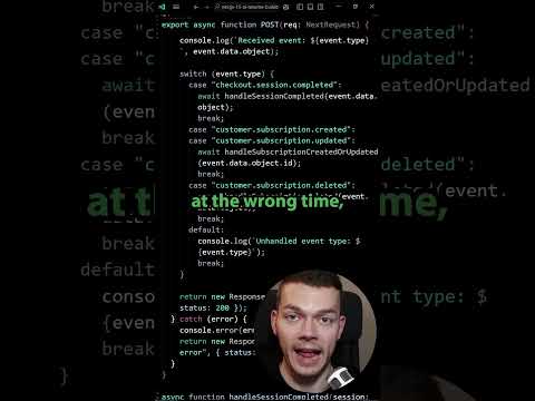 Avoid This Stripe Webhook Bug 💀 #webdeveloper #stripe #webdev #backendwebdevelopment