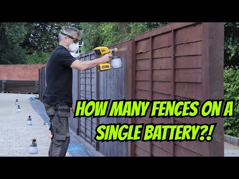 HOW MANY FENCES SPRAYED ON A SINGLE BATTERY?!? | Wagner W600 Demo Challenge! |  @WAGNERUnitedKingdom