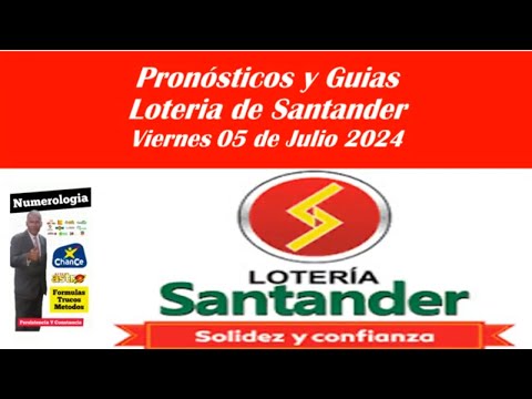 Resultado LOTERIA DE SANTANDER VIERNES 5 de julio de 2024