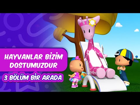 Pepee - Hayvanlar Bizim Dostumuzdur 🐱🐶 Leliko ve Pisi İle 3 Bölüm Bir Arada | Düşyeri