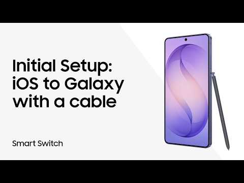 Use Smart Switch cable transfer to move your iOS data during Galaxy setup / Samsung US