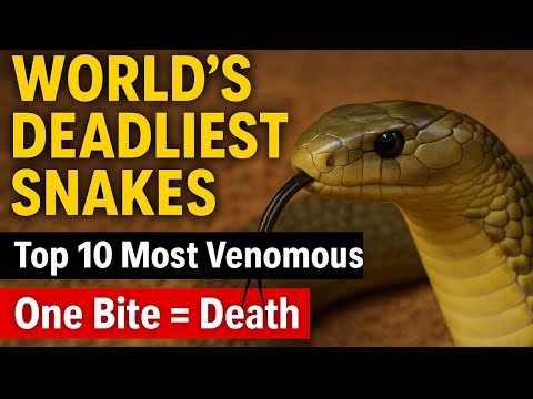 Top 10 Most Venomous Snakes in the World 🐍 | Deadliest Snakes Documentary