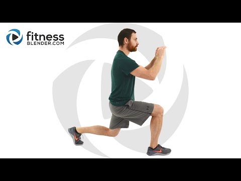 30 Minute HIIT Cardio and Lower Body Strength Workout - Muscle Building, Fat Burning Home Workout