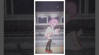 【#varkshorts】#電車 待ち🚃冬の待ち時間はとても寒い(((( '-' ))))【#林檎ノ娯楽】#shorts