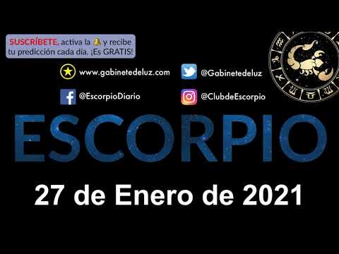 Horóscopo Diario - Escorpio - 27 de Enero de 2021.