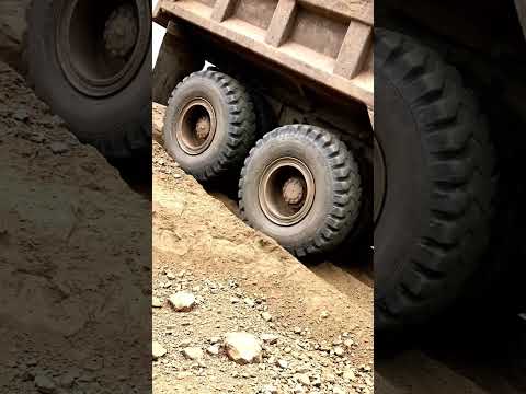 Massive Dump Truck Unloads Mountains of Sand! 🚚💨