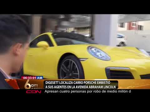 Digesett localiza carro Porsche embistió agentes en la Lincoln