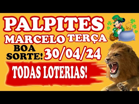 PALPITE DO DIA 30/04/2024 JOGO DO BICHO! - MARCELO JB!