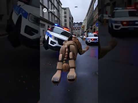 CRAZY: New York Tiger Statue Turns CYBORG & OUTRUNS Cops!