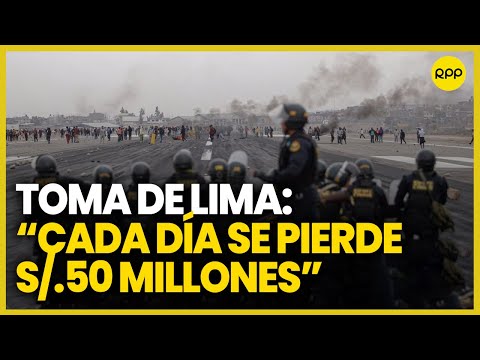 Toma de Lima: Tito Alegría indica que se perdió más de 2 millones de soles entre noviembre y mayo