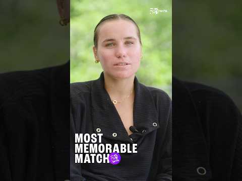 Sofia Kenin's most MEMORABLE match on Tour? 💭 #shorts #tennis #wta