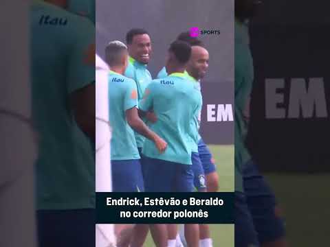 NÃO RECUPERARAM BOLA...CASTIGO!  Endrick, Estêvão e Beraldo passaram no corredor polonês #shorts