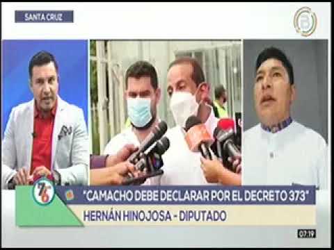 08042022 HERNAN HINOJOSA LA GOBERNACIÓN NO ATIENDE DEMANDAS BOLIVIA TV
