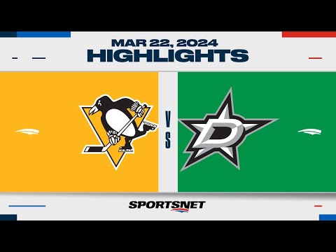 NHL Highlights | Penguins vs. Stars - March 22, 2024