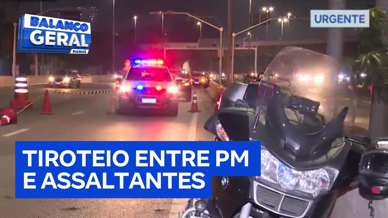 Major da PM é baleado durante troca de tiros com assaltantes em São Paulo