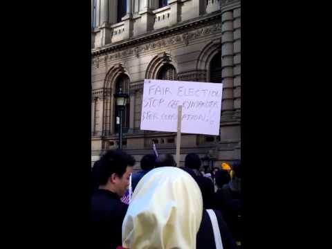 Bersih gathering, Sydney town hall July 9, 2011