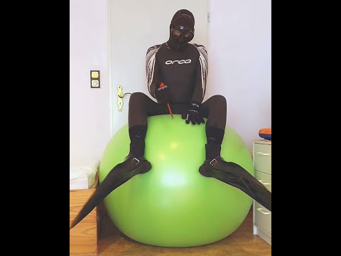 Popping of a big green ball