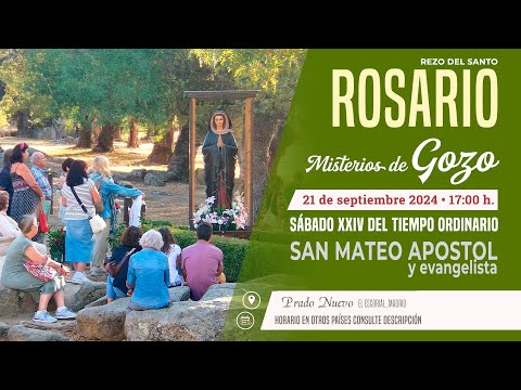 SANTO ROSARIO MEDITADO de hoy Sábado (Misterios Gozosos) en DIRECTO desde PRADO NUEVO a las 17:00 h.